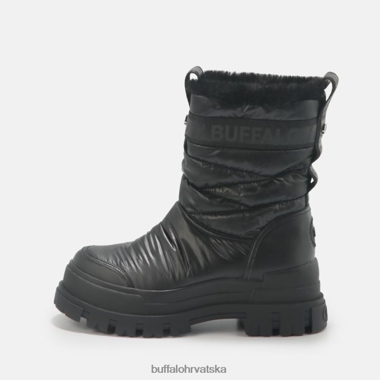 crno Buffalo aspha poplun bootie ravne veganske |čizme TDD6T483